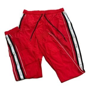 Victoria’s Secret PINK Red Track Pants with Side Stripes